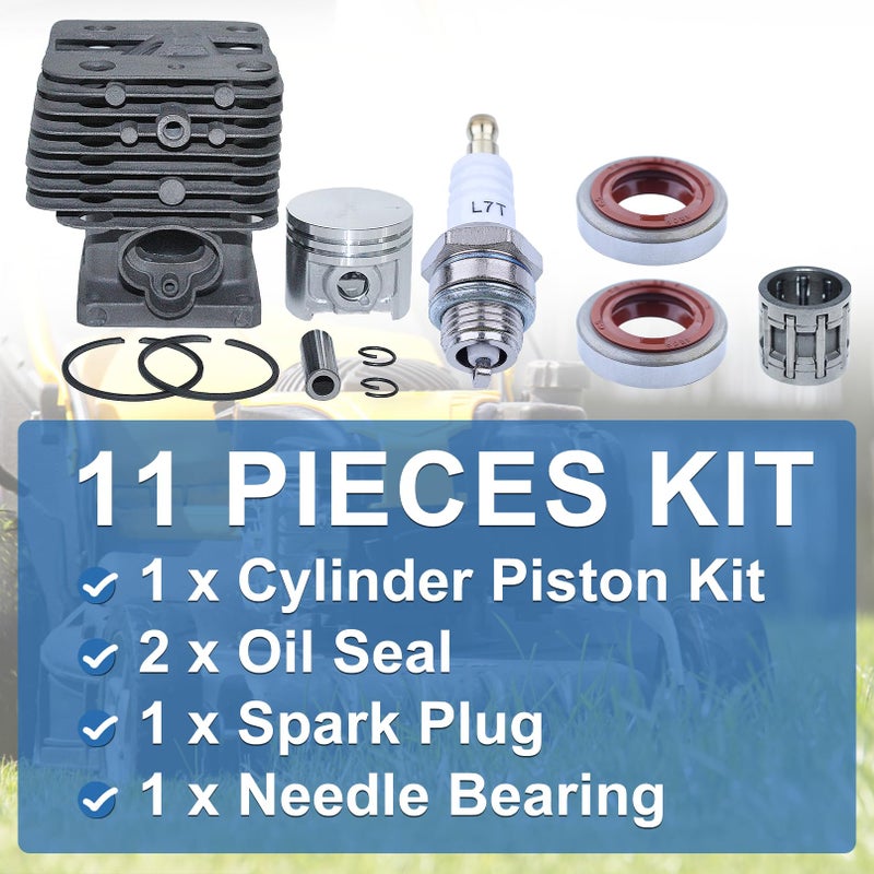 AUMEL 40mm Cylinder Piston Kit For Stihl FT250 HT250 FS250 FS250R FS202 FS120 FS200 Brushcutter Trimmer Replace 4134 020 1214. - Image 3